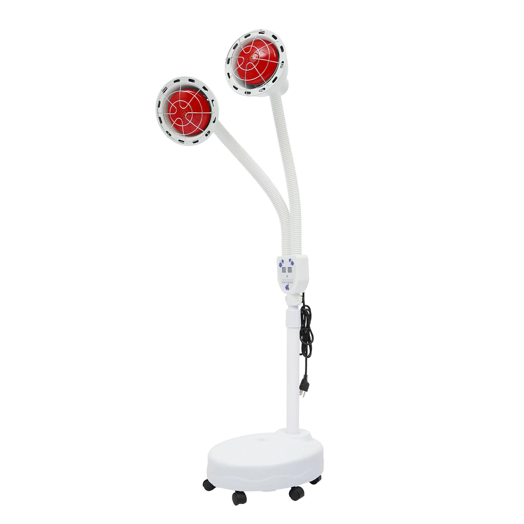 Infrared Light, 275W Red Near Infrared Heat Lamp with 2 Heads for Relieve Joinpt Pain and Muscle Aches