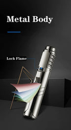 1800°High Temperature Spray Gun Butane Gas Lighter Metal Outdoor Windproof Blue Powerful Flame Torch Jet Lighter Welding Tool