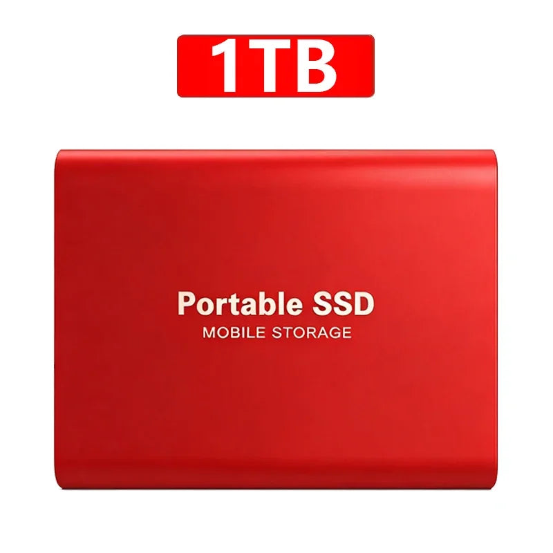 New External Hard Drive 2TB Portable SSD 4TB High-Speed Hard Disk 128TB Mass Mobile Solid State Drive USB3.1 for Laptops/PC/MAC
