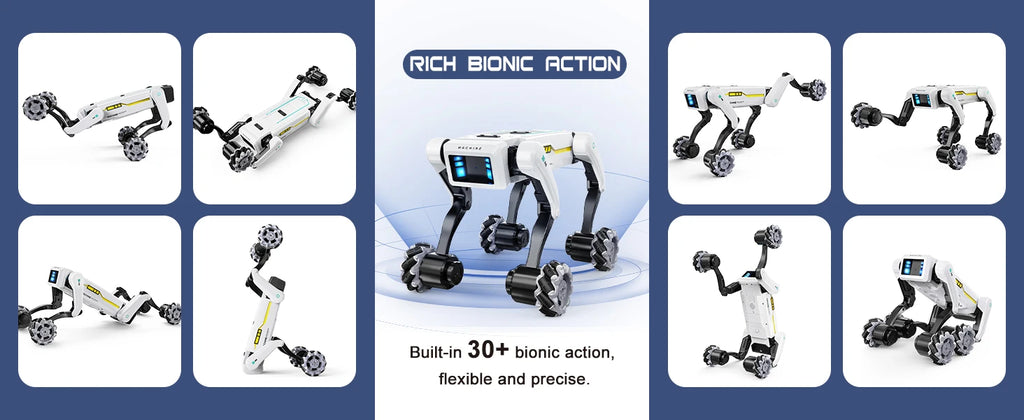 Intelligent AI RC Robot Dog Voice Dialogue APP Remote Control Programming Singing Dancing Machine Dog Kids Toys