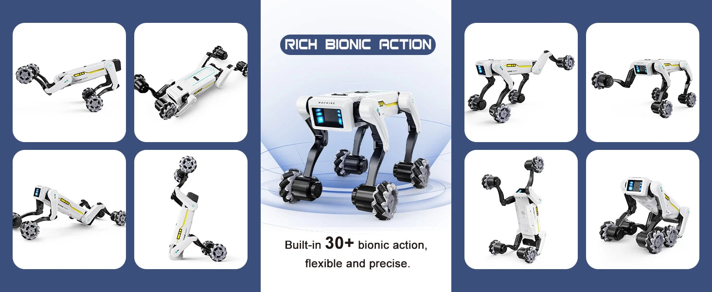 Intelligent AI RC Robot Dog Voice Dialogue APP Remote Control Programming Singing Dancing Machine Dog Kids Toys