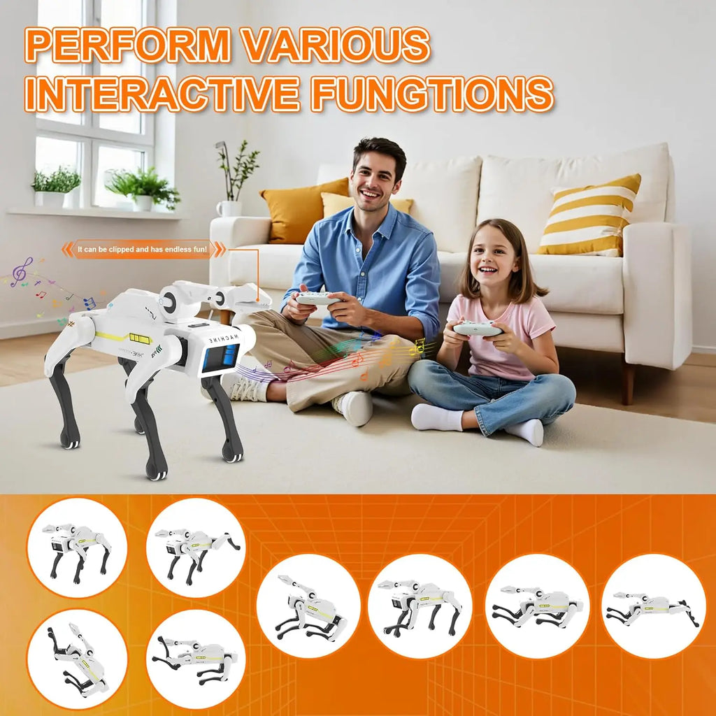 Intelligent AI RC Robot Dog Voice Dialogue APP Remote Control Programming Singing Dancing Machine Dog Kids Toys