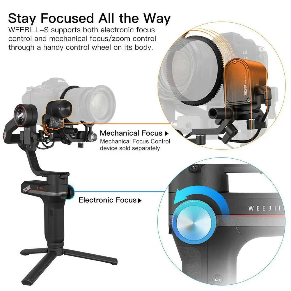 Zhiyun Weebill S Compact Gimbal Stabilizer for DSLR & Mirrorless Camera Sony Nikon  Panasonic Canon 3-Axis Handheld Weebills