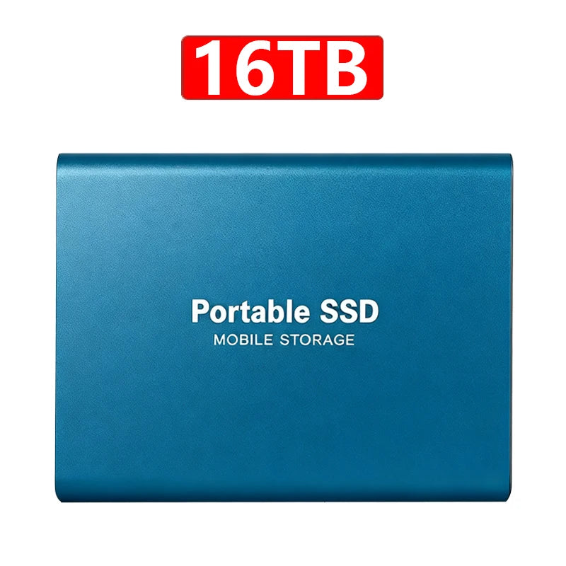 New External Hard Drive 2TB Portable SSD 4TB High-Speed Hard Disk 128TB Mass Mobile Solid State Drive USB3.1 for Laptops/PC/MAC