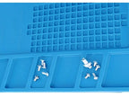 Magnetic Mat Silicone Repair Mat Circuit Board Soldering Pad Heat Resistant 932°F Anti-Static for ESD Iron Phone Repair