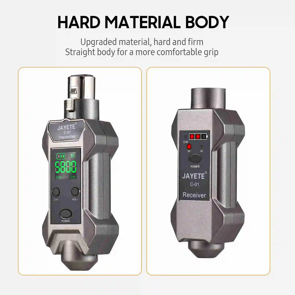 Microphone Wired to Wireless Converter Intelligent Noise Reduction Mic Signal Receiver Transmitter