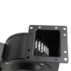 120W Centrifugal Blower Fan, Outdoor Wood Furnace Boiler Blower Round Flange Blower Fan 5.5m³/Min 2600r/min Black