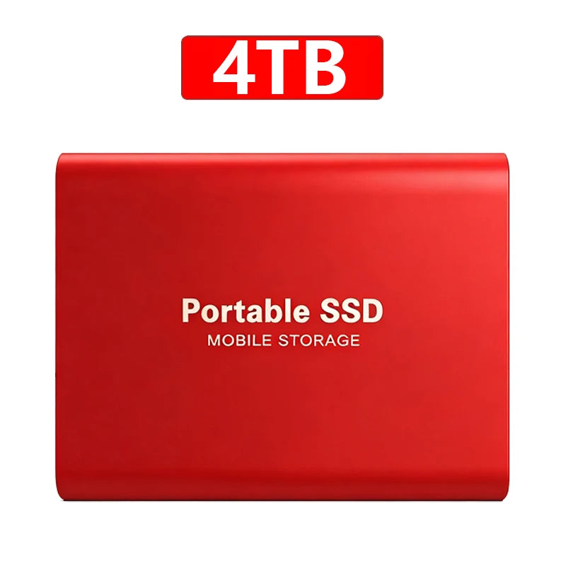 New External Hard Drive 2TB Portable SSD 4TB High-Speed Hard Disk 128TB Mass Mobile Solid State Drive USB3.1 for Laptops/PC/MAC