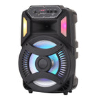 Loud Portable Bluetooth Party Speaker 12" Sub woofer Sound System karaoke Dj Rechargeable Speaker RGB Right with Mic