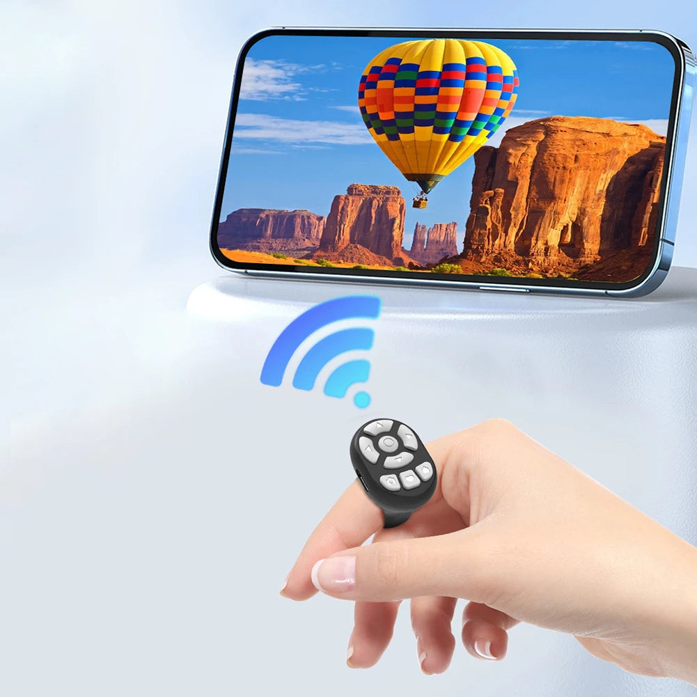 Wireless Bluetooth Remote Control for Mobile Phones Selfie Video Shutter E-Book Page Turner Multifunction Controller