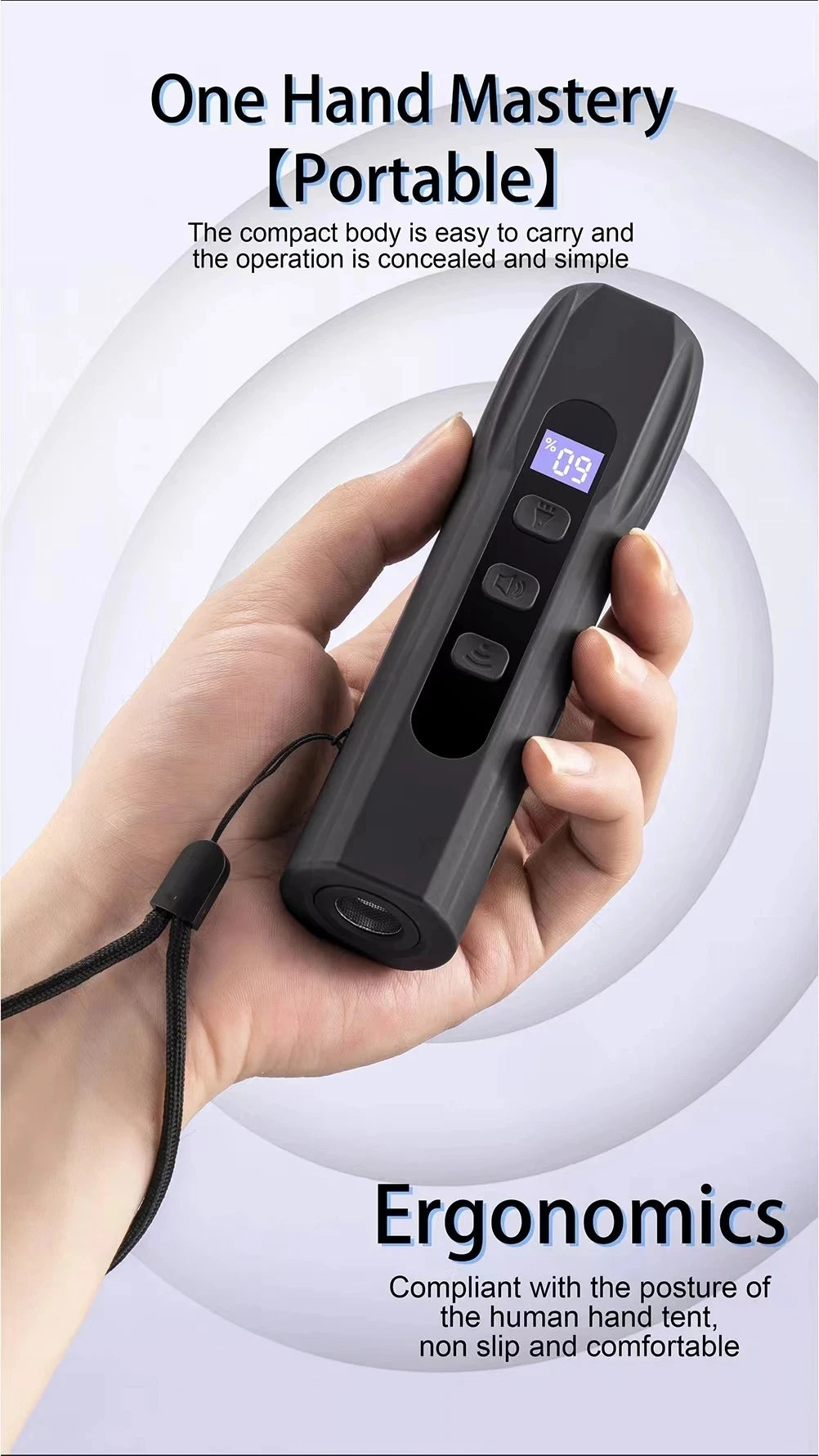 Dog Repeller Portable Ultrasonic Deterrent Handheld Anti-barking 3in1 Dog Training Device Repel Animals Pets Dog Trainer