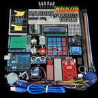 Starter Kit for Arduino Uno R3 - Uno R3 Breadboard and holder Step Motor / Servo /1602 LCD / jumper Wire/ UNO R3