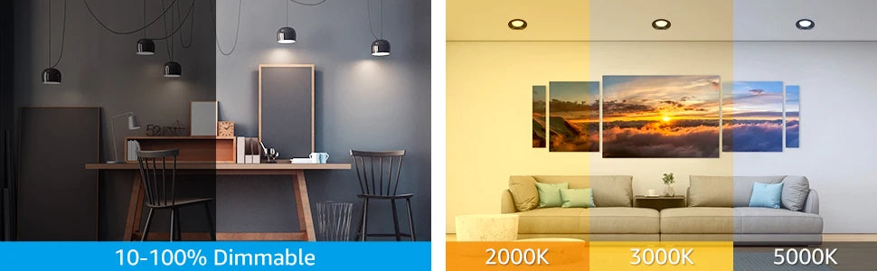 4 Pack Smart WiFi LED A19 Bulb, RGBCW Color Changing, Compatible with Alexa & Google Home & Echo Assistant