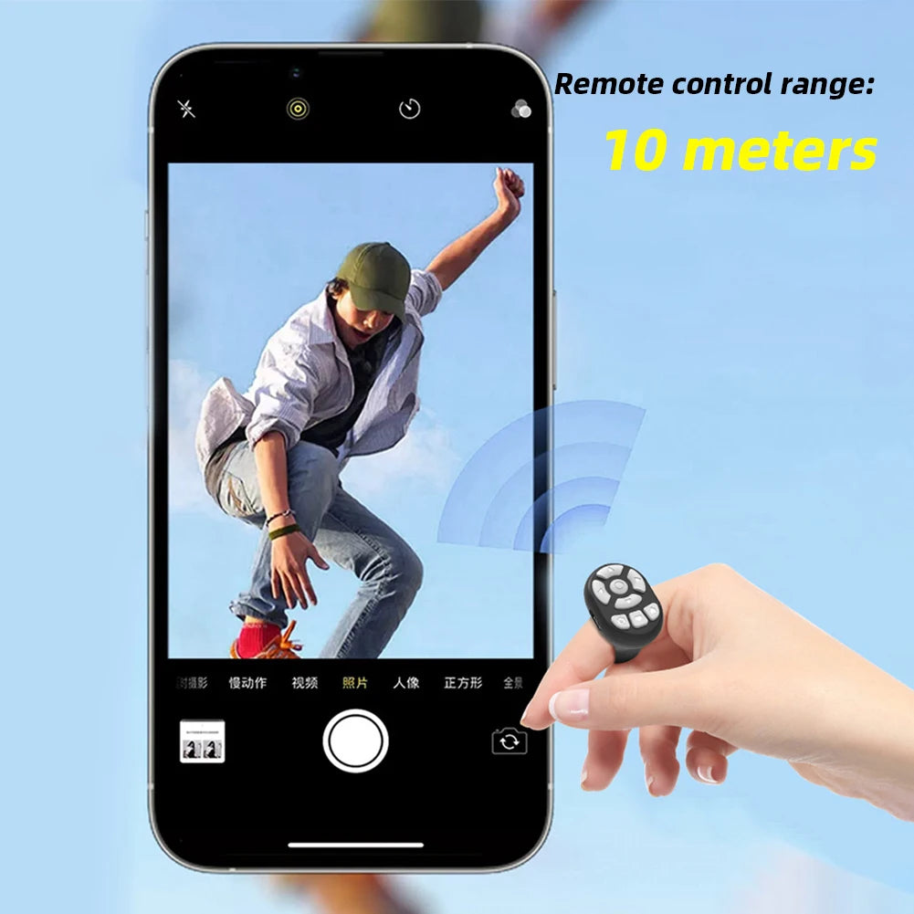 Wireless Bluetooth Remote Control for Mobile Phones Selfie Video Shutter E-Book Page Turner Multifunction Controller