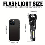 High Power Led Flashlights Very Strong Tactical Torch 6 Modes Rechargeable Camping Fishing Emergency Zoom Lantern
