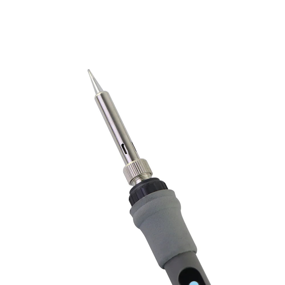 Gray 80W Digital Display Adjustable Temperature Electric Soldering Iron With Multimeter Tin Absorber Soldering Repair Tool Kit