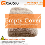 OTAUTAU King Size Giant Sofa Sac Pouf Cover No Filling Soft Fluffy Bean Bag Chair Puff Couch Floor Corner Seat Futon DD007