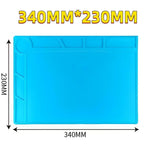 Magnetic Mat Silicone Repair Mat Circuit Board Soldering Pad Heat Resistant 932°F Anti-Static for ESD Iron Phone Repair