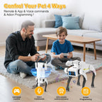 Intelligent AI RC Robot Dog Voice Dialogue APP Remote Control Programming Singing Dancing Machine Dog Kids Toys