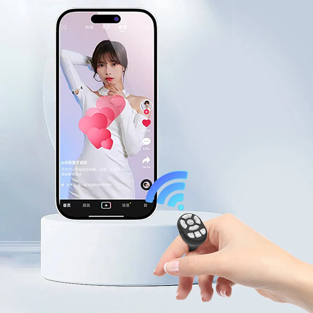 Wireless Bluetooth Remote Control for Mobile Phones Selfie Video Shutter E-Book Page Turner Multifunction Controller