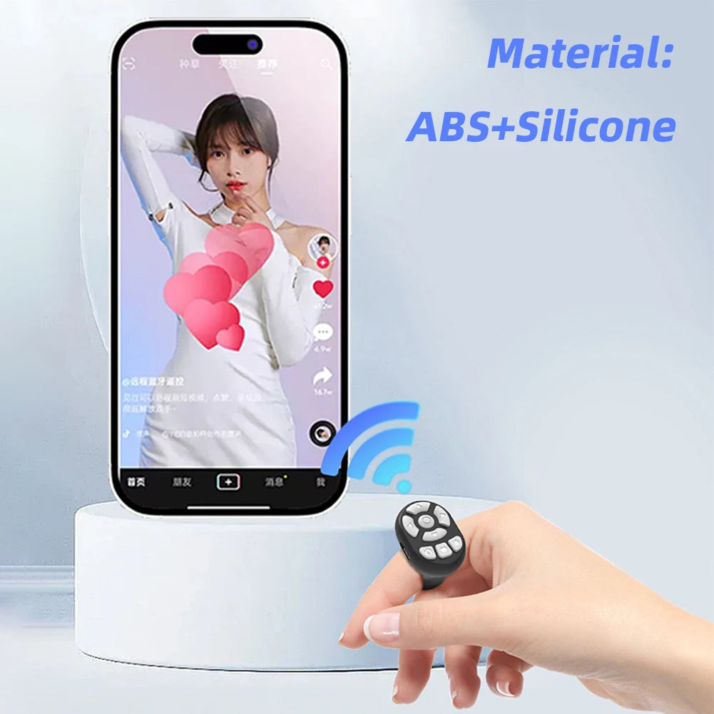 Wireless Bluetooth Remote Control for Mobile Phones Selfie Video Shutter E-Book Page Turner Multifunction Controller
