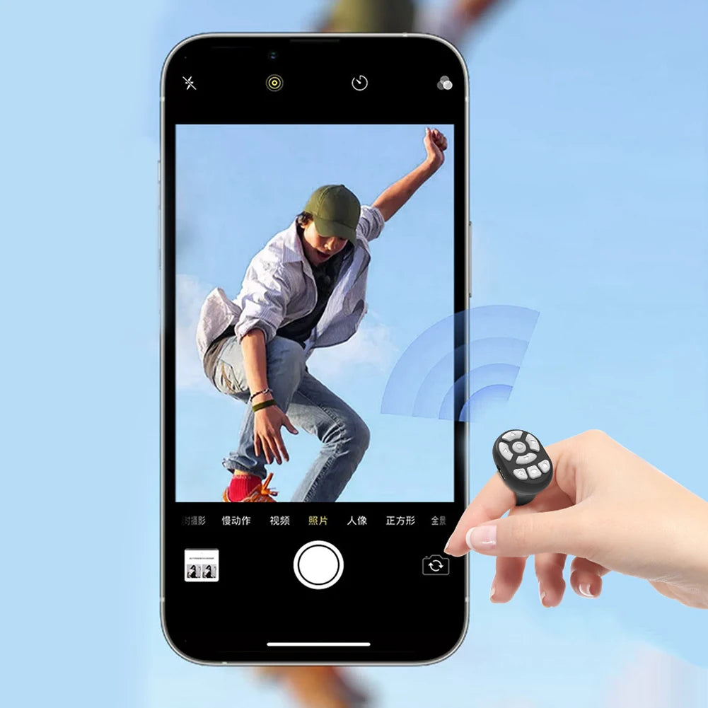 Wireless Bluetooth Remote Control for Mobile Phones Selfie Video Shutter E-Book Page Turner Multifunction Controller