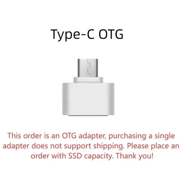 New External Hard Drive 2TB Portable SSD 4TB High-Speed Hard Disk 128TB Mass Mobile Solid State Drive USB3.1 for Laptops/PC/MAC