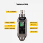 Microphone Wired to Wireless Converter Intelligent Noise Reduction Mic Signal Receiver Transmitter