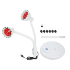 Infrared Light, 275W Red Near Infrared Heat Lamp with 2 Heads for Relieve Joinpt Pain and Muscle Aches