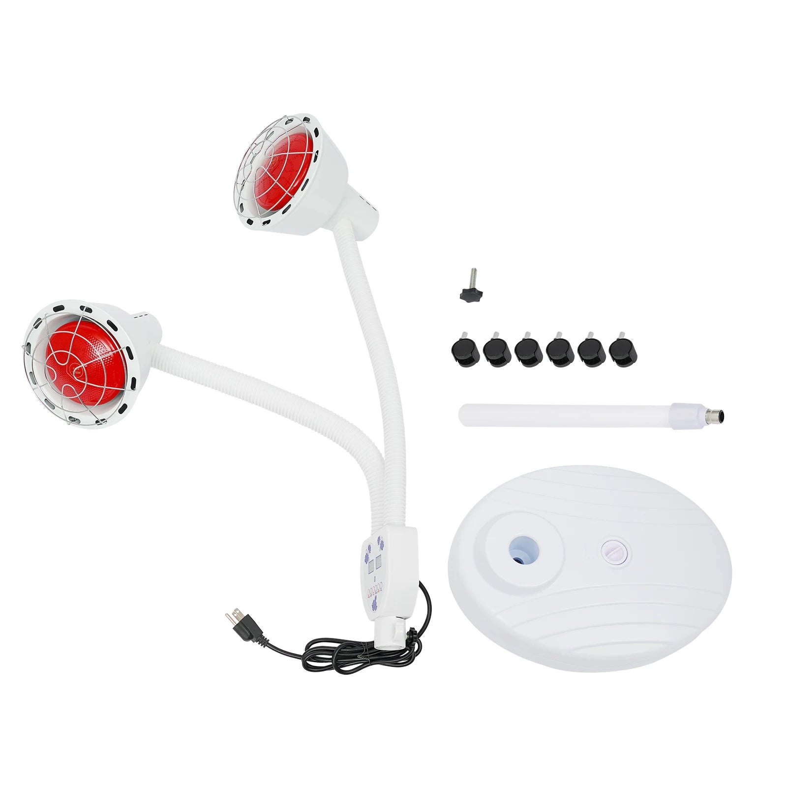 Infrared Light, 275W Red Near Infrared Heat Lamp with 2 Heads for Relieve Joinpt Pain and Muscle Aches