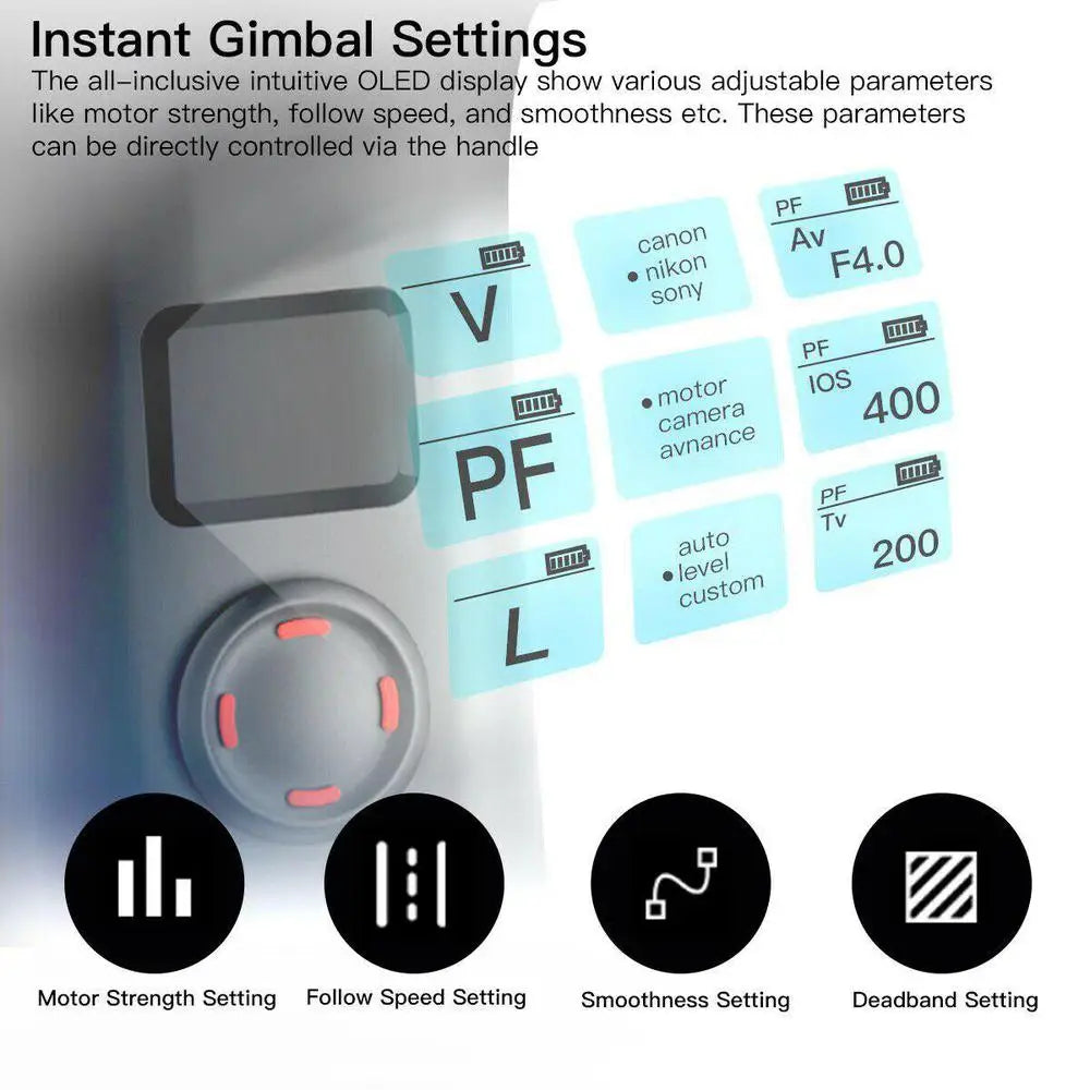 Zhiyun Weebill S Compact Gimbal Stabilizer for DSLR & Mirrorless Camera Sony Nikon  Panasonic Canon 3-Axis Handheld Weebills