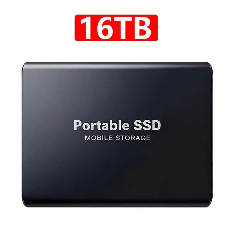 New External Hard Drive 2TB Portable SSD 4TB High-Speed Hard Disk 128TB Mass Mobile Solid State Drive USB3.1 for Laptops/PC/MAC