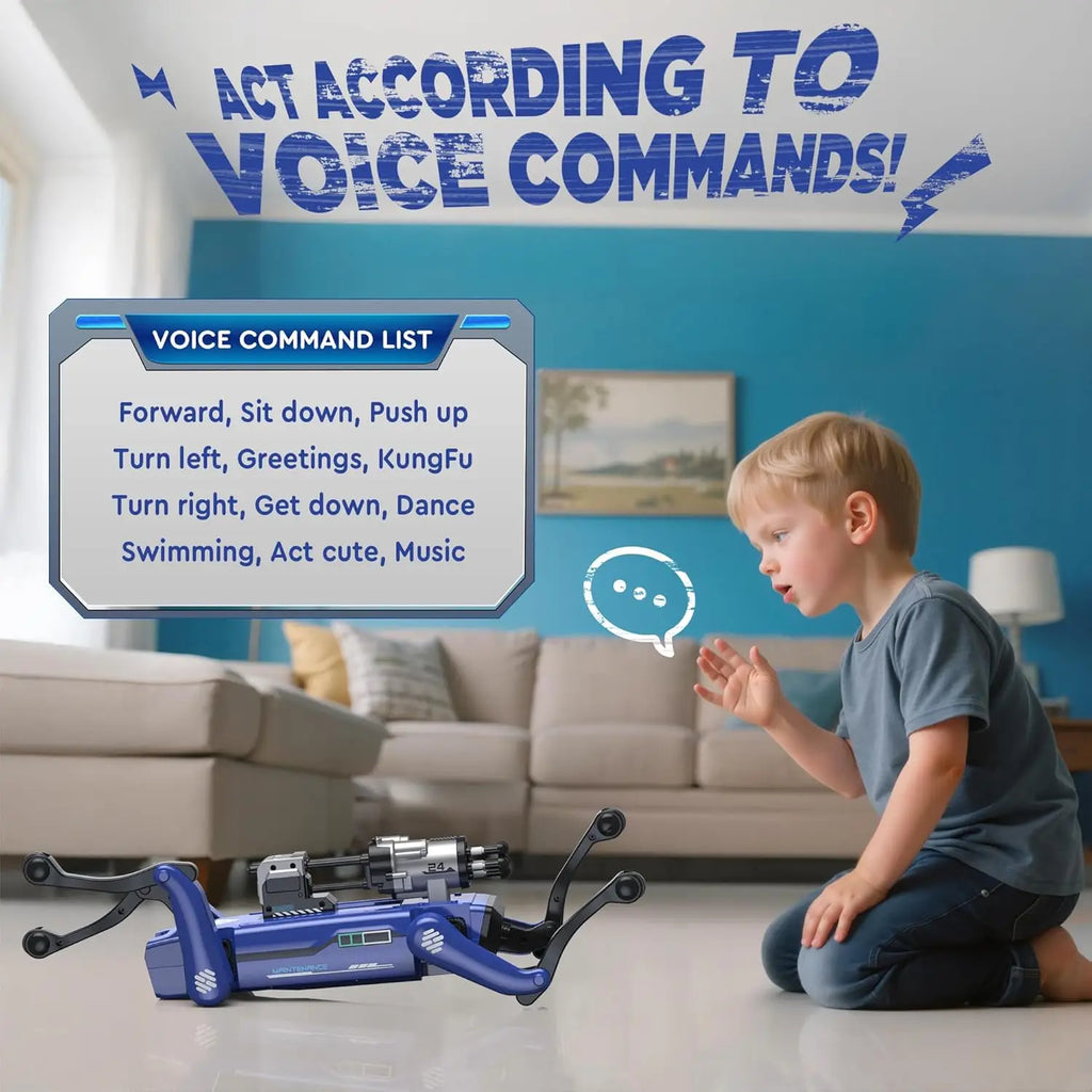 Intelligent AI RC Robot Dog Voice Dialogue APP Remote Control Programming Singing Dancing Machine Dog Kids Toys