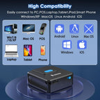 Eyoyo 2D Bluetooth Barcode Scanner Left&Right Hand Glove Wearable Scanner Patable 1D QR Finger Bar Code Reader Wireless Device