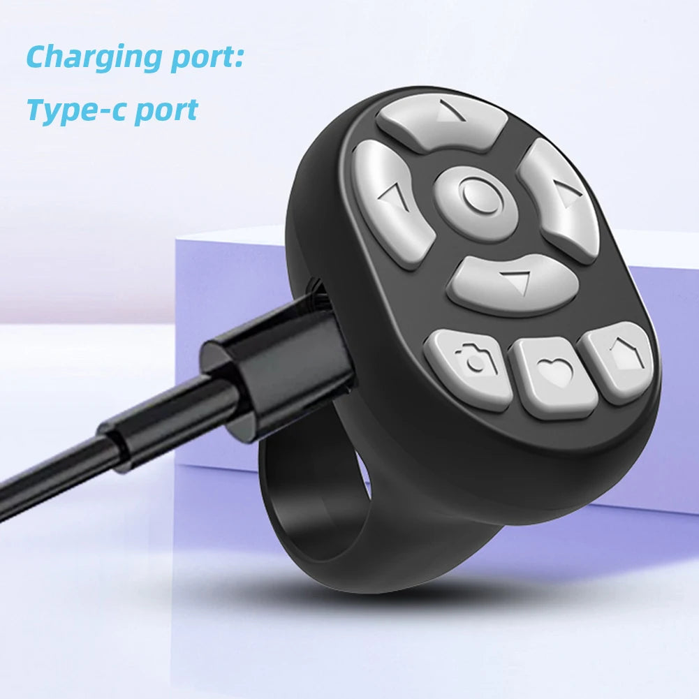 Wireless Bluetooth Remote Control for Mobile Phones Selfie Video Shutter E-Book Page Turner Multifunction Controller